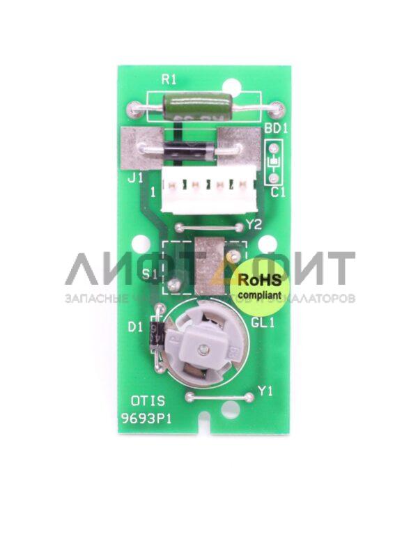 Плата однокнопочного модуля 9693P1, Otis