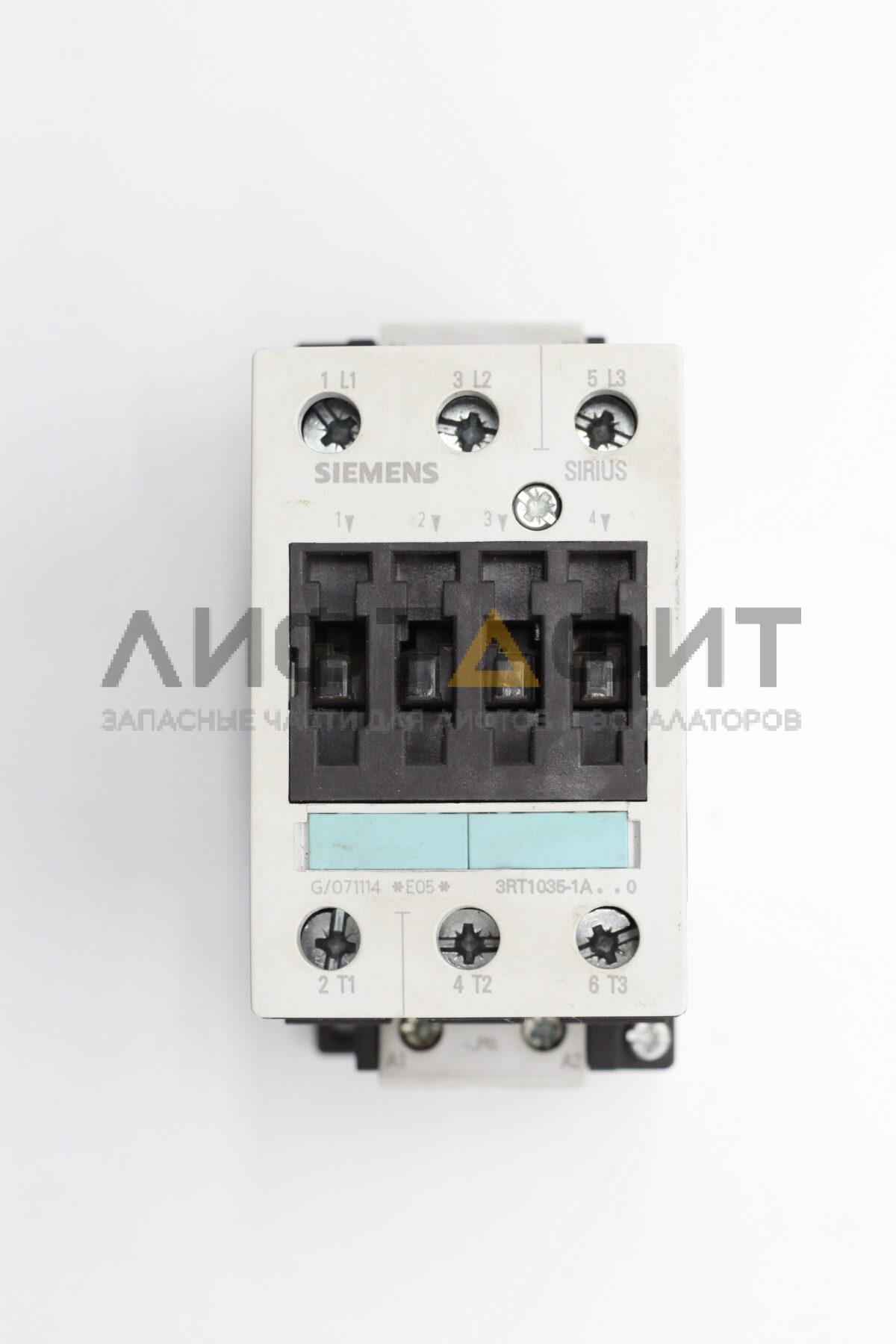 КОНТАКТОР 3-ПОЛ., AC-3, 18.5 КВТ/ 400 V, НОМ. НАПРЯЖЕНИЕ УПРАВЛЕНИЯ US = 220 V AC, 3RT1035-1AP00