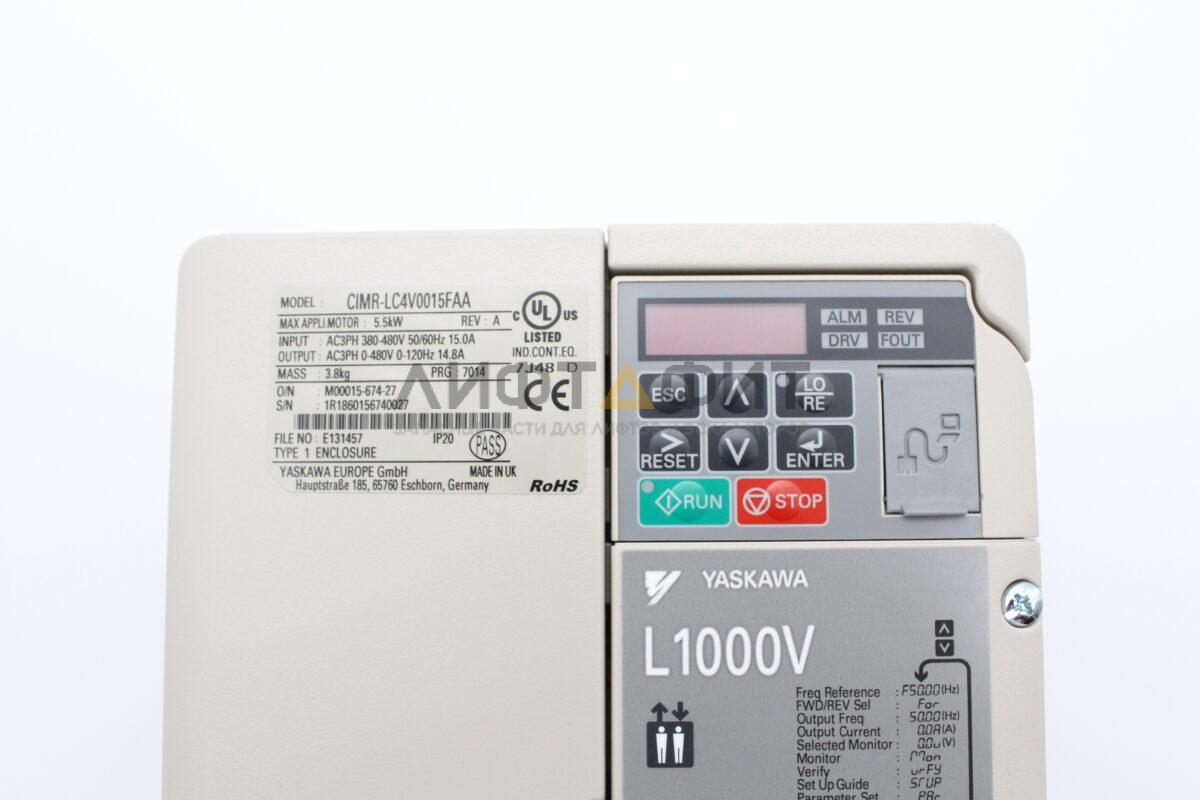 Частотный преобразователь 5,5kW, L1000V, CIMR-LC4V0015FAA, YASKAWA