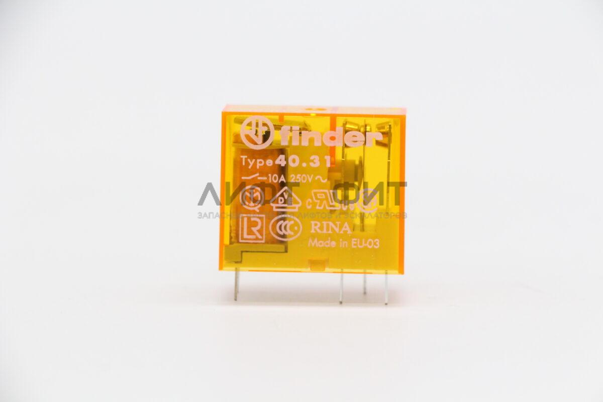 Миниатюрное реле Finder 403182300000, 1 перекидной контакт 10А (230V AC)