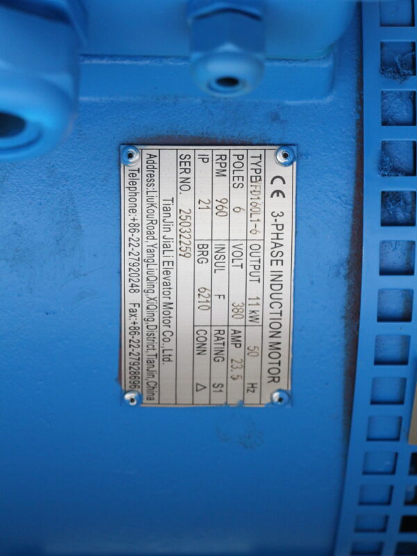 Двигатель главного привода эскалатора YFD160L1-6 / 11 kW, 380В, Kone